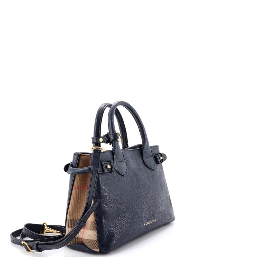 Burberry Banner Tote Leather And House #248859B56B - Picture 2 of 7